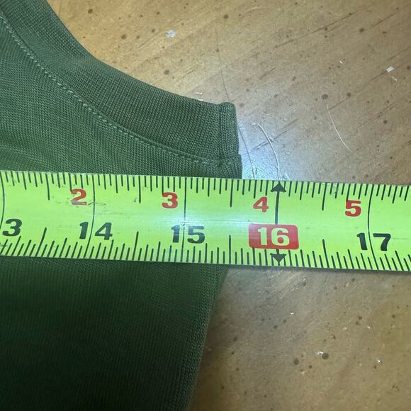 Rag and Bone NWT Rower Belted Dress Midi Sleeveless Dark Olive Green Size Small - Picture 11 of 12